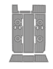 2009 Fountain 47 Traction Mats Eva Foam Boat Flooring Marine Decking Hzchione Light Grey Black