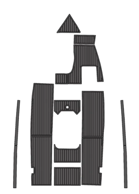 1999 Mastercraft Sportstar Traction Mats Eva Foam Boat Flooring Marine Decking Hzchione Dark Grey Black