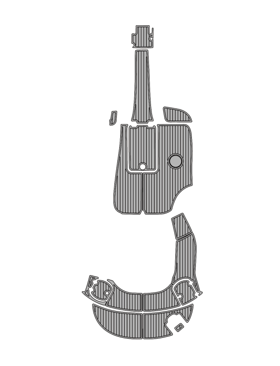 2017 Monterey 224 FS Traction Mats Eva Foam Boat Flooring Marine Decking Hzchione Gray Black