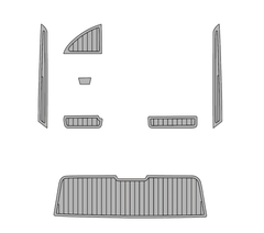 2005 Sunsation 32 Traction Mats Eva Foam Boat Flooring Marine Decking Hzchione Light Grey Black