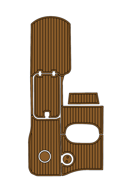 2005 Hurricane G5 202 Traction Mats Eva Foam Boat Flooring Marine Decking Hzchione Brown Black