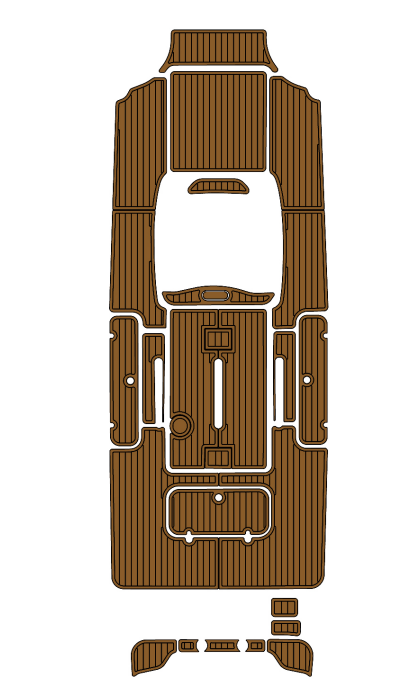2006 Glassstream 328 SCX Traction Mats Eva Foam Boat Flooring Marine Decking Hzchione Brown Black