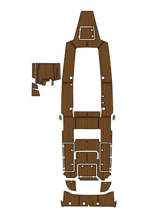 2022 Nor-Tech 390 Traction Mats Eva Foam Boat Flooring Marine Decking Hzchione Brown Black