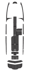 2021 MasterCraft NXT24 Traction Mats Eva Foam Boat Flooring Marine Decking Hzchione Dark Grey Black