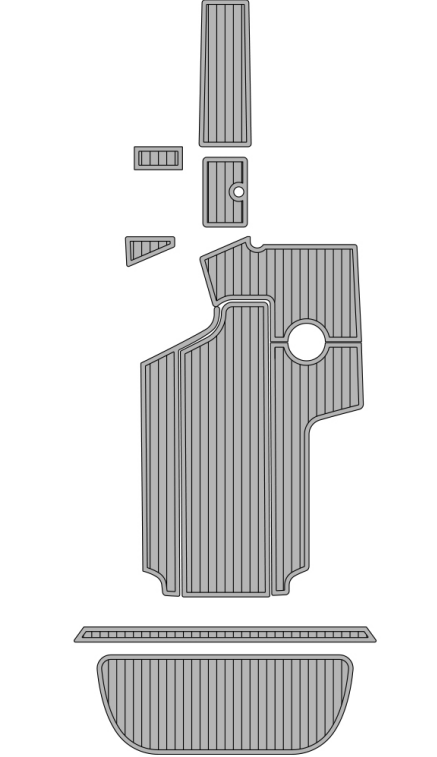 2009-2011 Centurion Enzo SV240 Traction Mats Eva Foam Boat Flooring Marine Decking Hzchione Light Grey Black