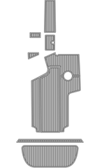 2009-2011 Centurion Enzo SV240 Traction Mats Eva Foam Boat Flooring Marine Decking Hzchione Light Grey Black