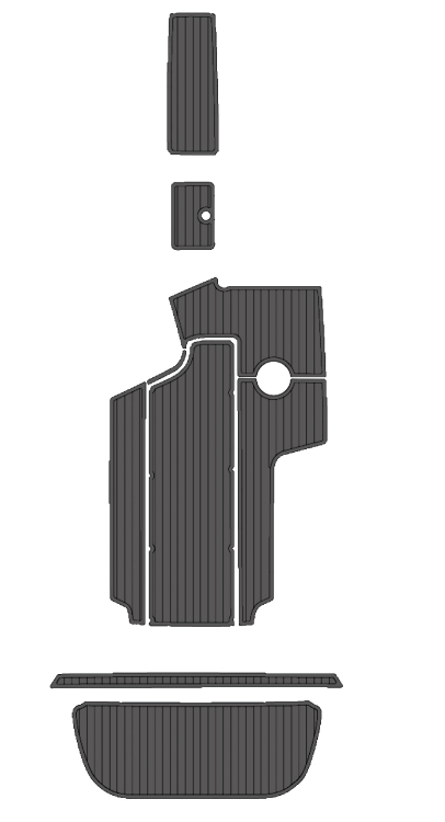 2005-2006 Centurion Enzo SV240 Traction Mats Eva Foam Boat Flooring Marine Decking Hzchione Dark Grey Black