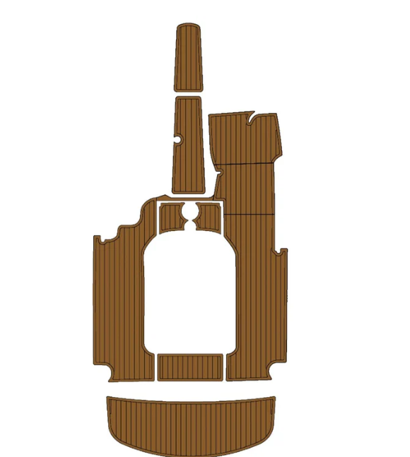 2004 Moomba Mobius LSV (Version 1) Traction Mats Eva Foam Boat Flooring Marine Decking Hzchione Brown Black