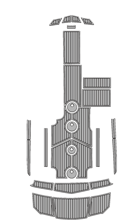 2016-2019 MasterCraft NXT22 Traction Mats Eva Foam Boat Flooring Marine Decking Hzchione Light Grey Black