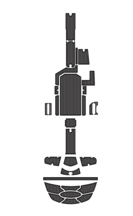 2009 Nautique 230 Traction Mats Eva Foam Boat Flooring Marine Decking Hzchione Dark Grey Black