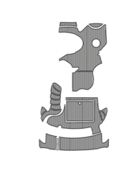 2011 Meridian 341 Traction Mats Eva Foam Boat Flooring Marine Decking Hzchione Light Gray Black
