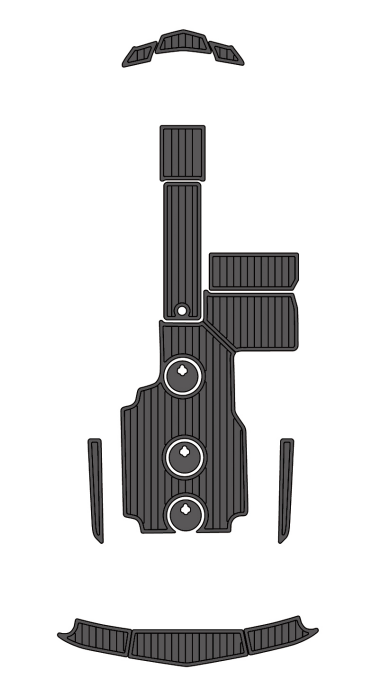 2018 MasterCraft NXT20 Traction Mats Eva Foam Boat Flooring Marine Decking Hzchione Dark Grey Black