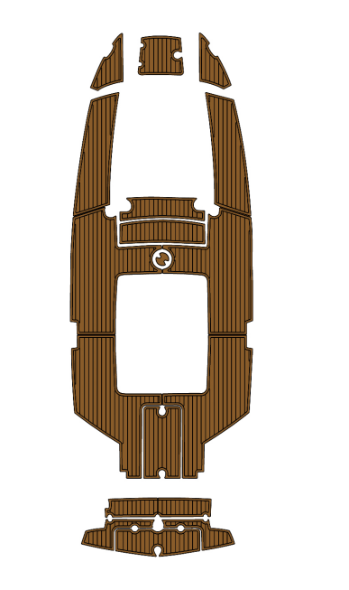 2009 MasterCraft CSX 220 Traction Mats Eva Foam Boat Flooring Marine Decking Hzchione Brown Black