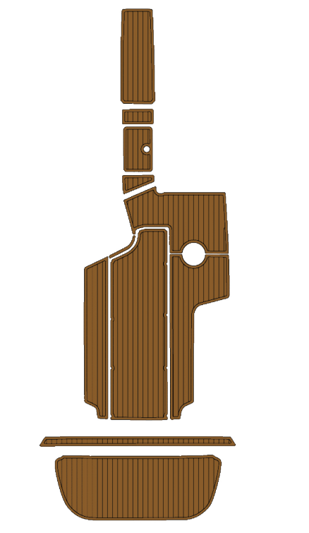 2007-2008 Centurion Enzo SV240 Traction Mats Eva Foam Boat Flooring Marine Decking Hzchione Brown Black