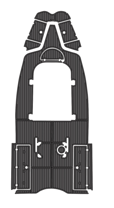 2013 Sea Fox 256CC Traction Mats Eva Foam Boat Flooring Marine Decking Hzchione Dark Grey Black