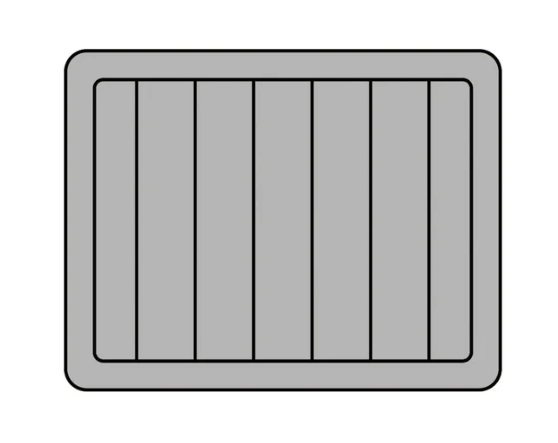 BISON 25 QT Cooler Pad Hzchione Light Grey Black