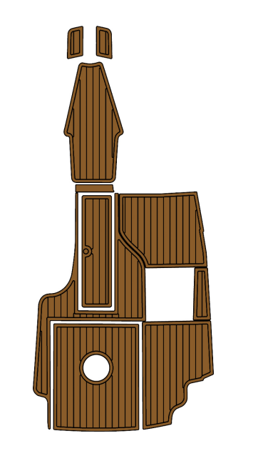 2001 MasterCraft 205V Traction Mats Eva Foam Boat Flooring Marine Decking Hzchione Brown Black