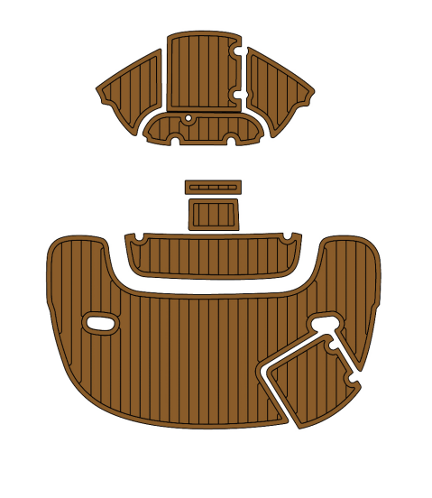2005 Stingray 220DR Traction Mats Eva Foam Boat Flooring Marine Decking Hzchione Brown Black