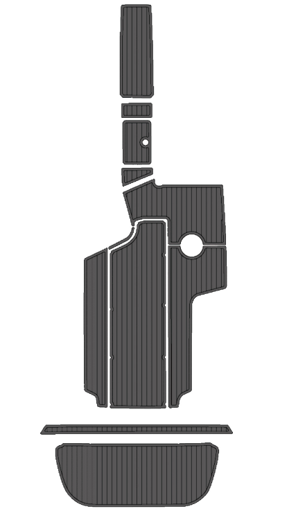 2007-2008 Centurion Enzo SV240 Traction Mats Eva Foam Boat Flooring Marine Decking Hzchione Dark Grey Black