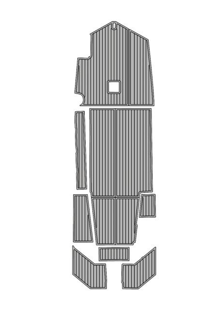 2023 Excel 1751 Viper Duck Boat Traction Mats Eva Foam Boat Flooring Marine Decking Hzchione Light Grey Black