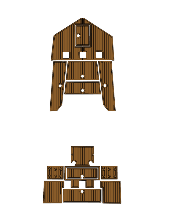 20200-2024 Ranger RB 200 Traction Mats Eva Foam Boat Flooring Marine Decking Hzchione Brown Black