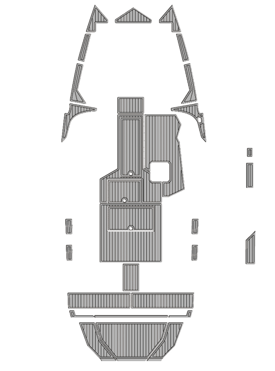 Pavati AL24 Traction Mats Eva Foam Boat Flooring Marine Decking Hzchione Light Grey Black