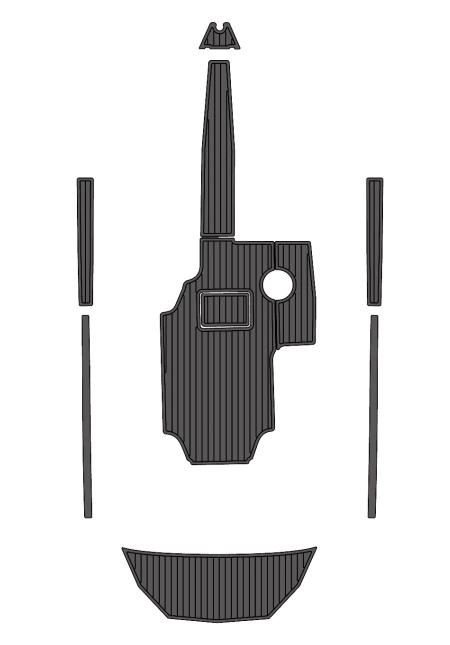 2013 Epic 23V Traction Mats Eva Foam Boat Flooring Marine Decking Hzchione Dark Grey Black