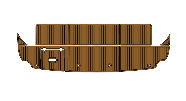 2008 Cruiser Yacht 390 Sport Coupe Traction Mats Eva Foam Boat Flooring Marine Decking Hzchione Brown Black