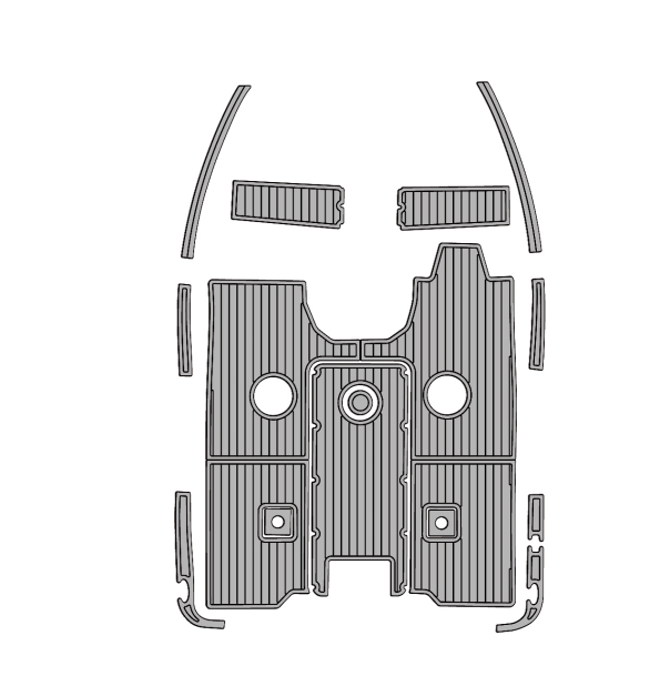 2016 Ranger Angler 1880 Traction Mats Eva Foam Boat Flooring Marine Decking Hzchione Light Grey Black