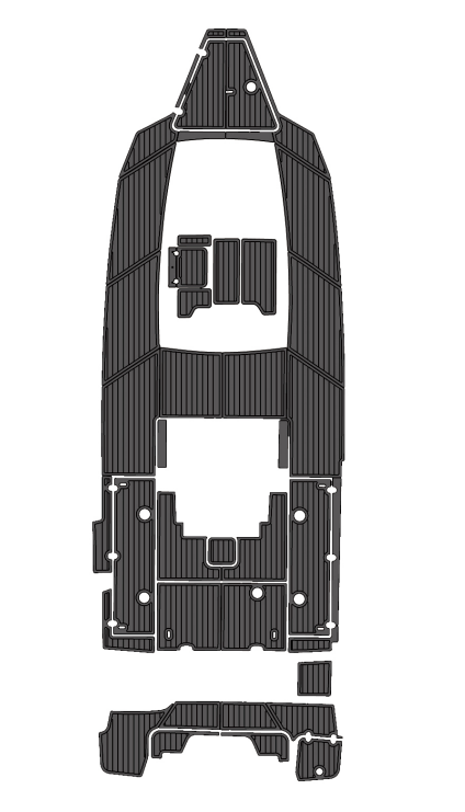 2023 Blackfin 302CC Traction Mats Eva Foam Boat Flooring Marine Decking Hzchione Dark Grey Black