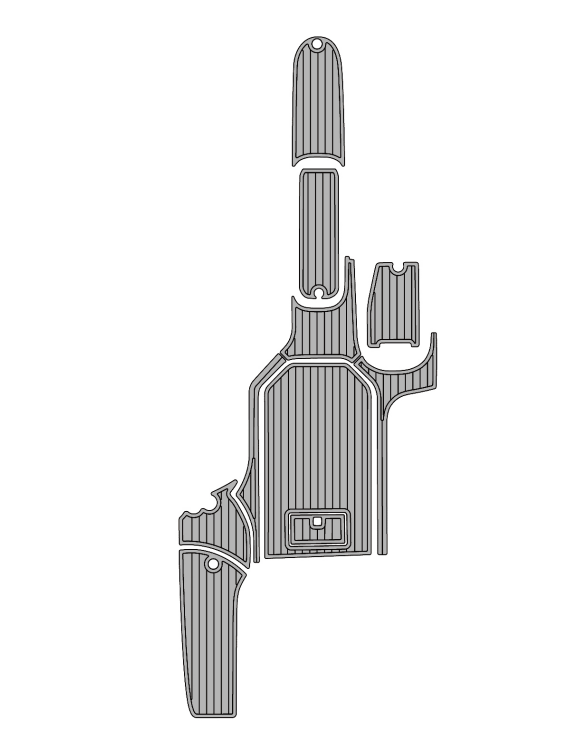 2004 Nautique SV211 Traction Mats Eva Foam Boat Flooring Marine Decking Hzchione Light Grey Black