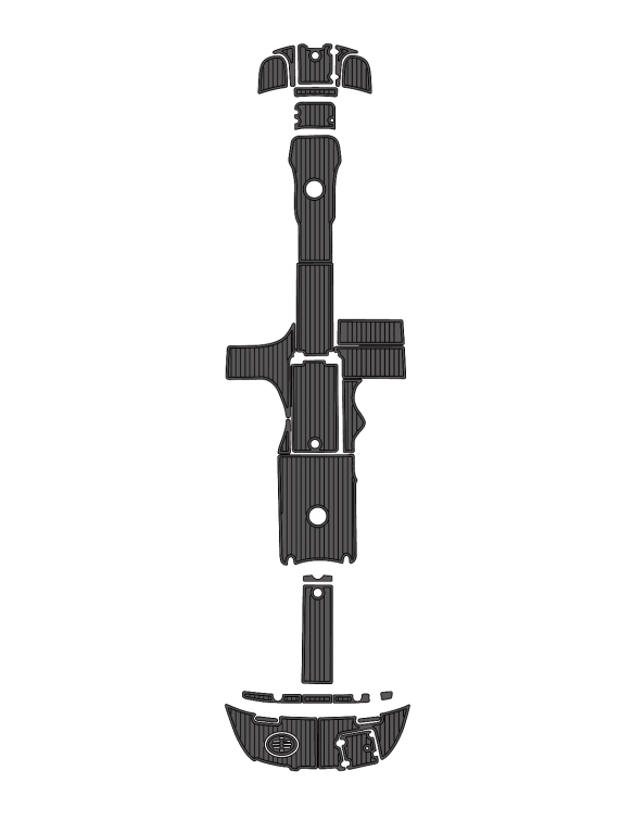 2006 Monterey Exolorer 263 Traction Mats Eva Foam Boat Flooring Marine Decking Hzchione Dark Gray Black