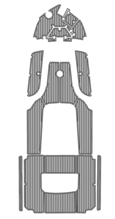 2019 Nautic Star 251 Hybrid Traction Mats Eva Foam Boat Flooring Marine Decking Hzchione Light Grey Black