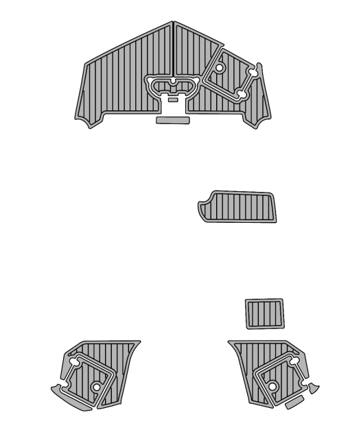 2018 Nautic Star 243 Traction Mats Eva Foam Boat Flooring Marine Decking Hzchione Light Grey Black