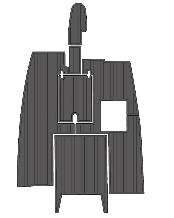 2003 Nautique Super AIR Traction Mats Eva Foam Boat Flooring Marine Decking Hzchione Dark Grey Black