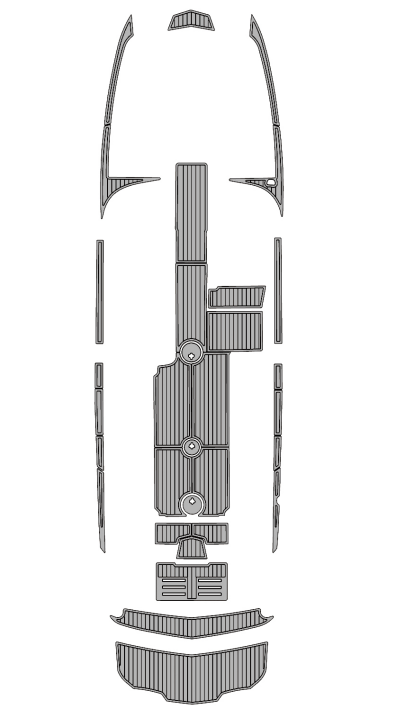 2021 MasterCraft NXT24 Traction Mats Eva Foam Boat Flooring Marine Decking Hzchione Light Grey Black