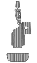 2008 Centurion Tyyphoon C4 Traction Mats Eva Foam Boat Flooring Marine Decking Hzchione Light Grey Black