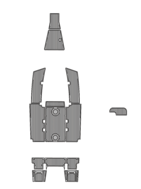 2021 Release 21CC Traction Mats Eva Foam Boat Flooring Marine Decking Hzchione Light Grey Black