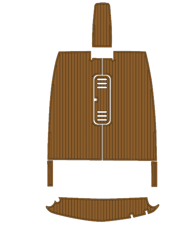 2003 Monterey 180 Edge Traction Mats Eva Foam Boat Flooring Marine Decking Hzchione Brown Black