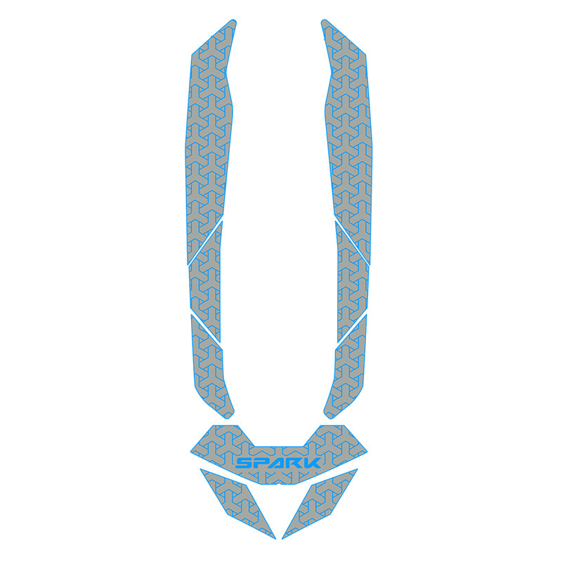 2014-2024 Sea Doo SPARK 1 & 2 UP Customize Jet Ski Mats Non-Slip Motorboat Traction Mat Hzchione Light Gray Blue Spark