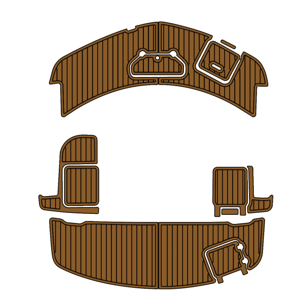 2014 Hurricane 187SS Traction Mats Eva Foam Boat Flooring Marine Decking Hzchione Brown Black