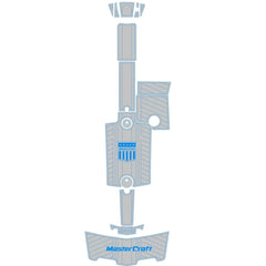 2010-2015 Mastercraft X25 Swim Platform Cockpit Boat EVA Pads Flooring Teak Deck Mat Hzchione Light Gray Blue